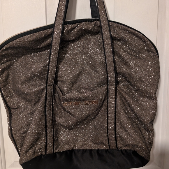 Victoria's Secret Black and Gold Women's Tote Bag - Picture 1 of 6